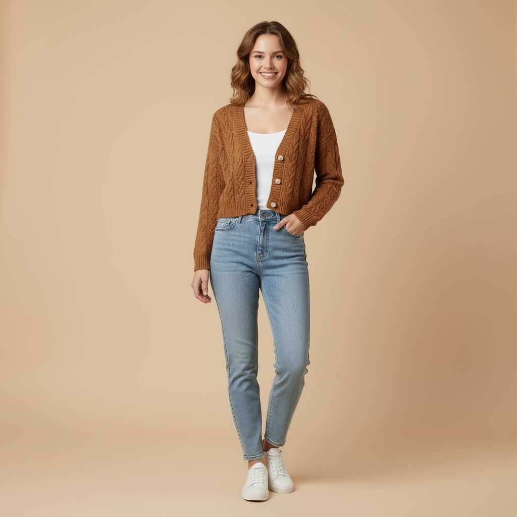 Elina – Cropped Cardigan