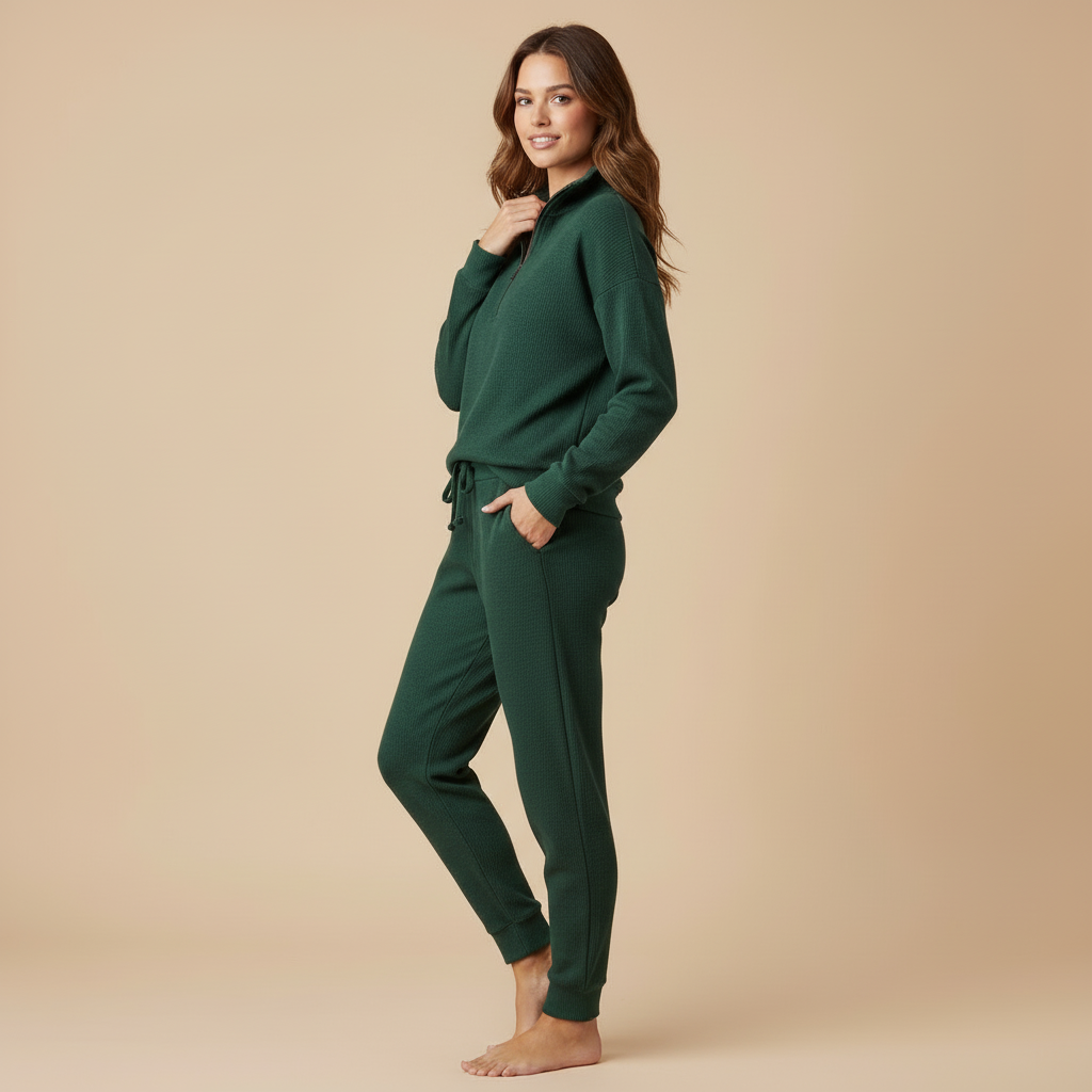 Nova – Half-Zip Lounge Set with Joggers