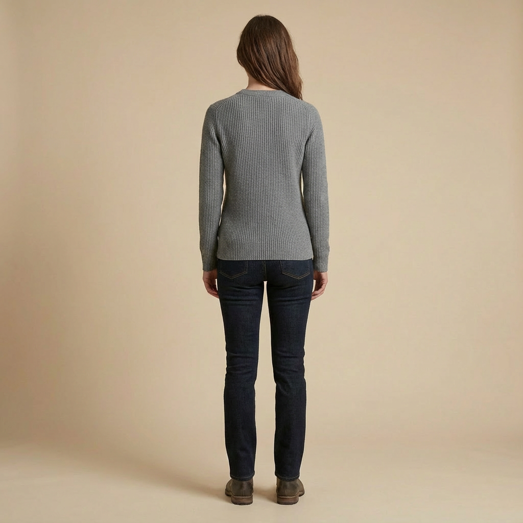 Elodie – Ribbed Crew Neck Sweater