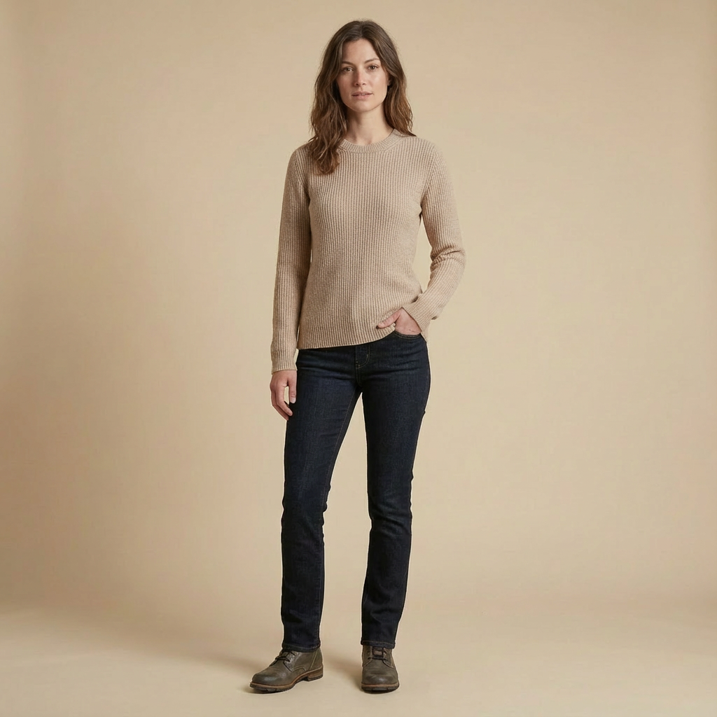 Elodie – Ribbed Crew Neck Sweater