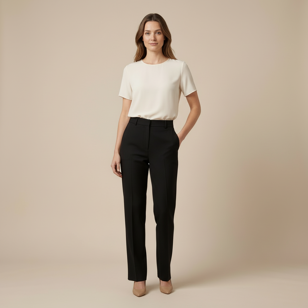 Mika – High-Waisted Tailored Pants