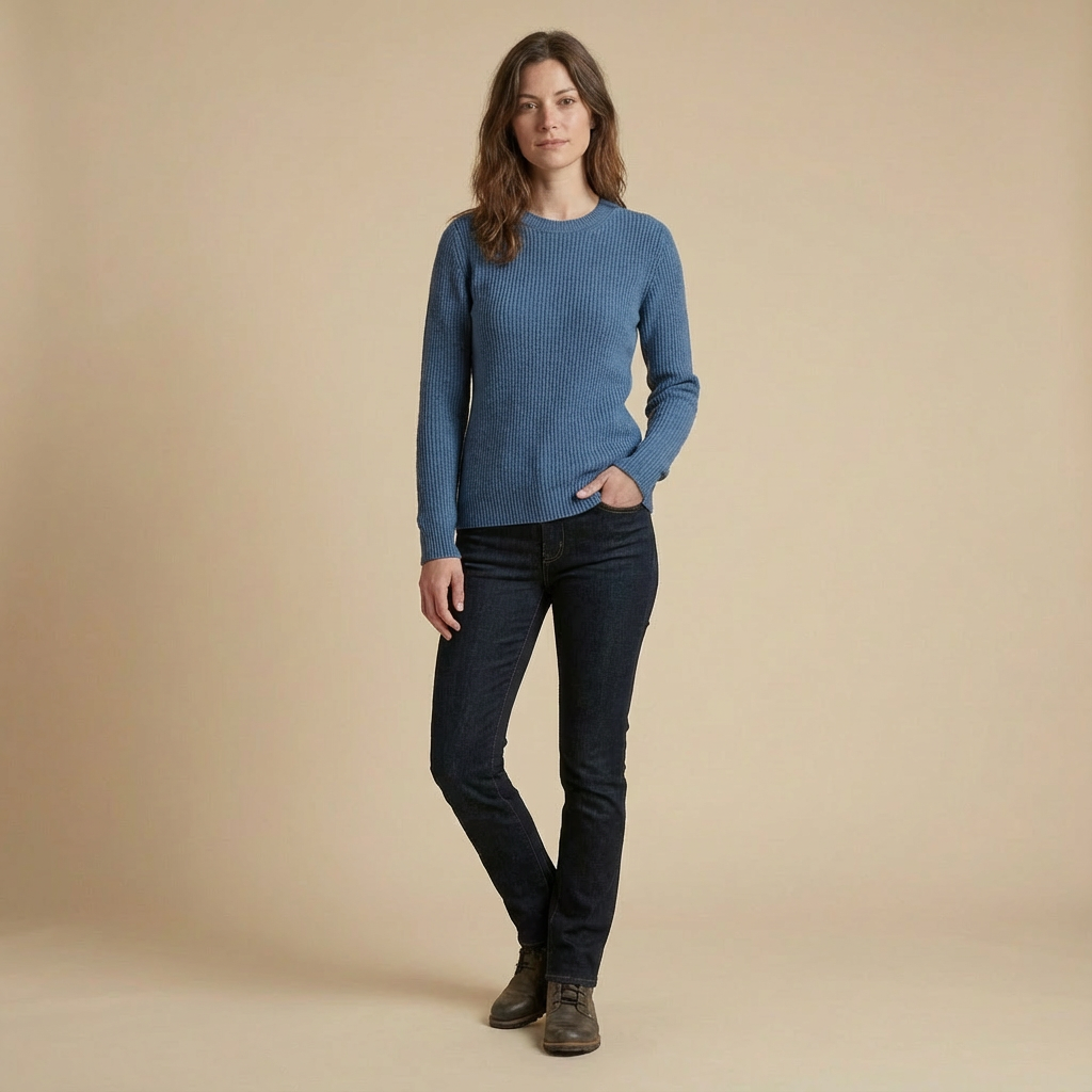 Elodie – Ribbed Crew Neck Sweater