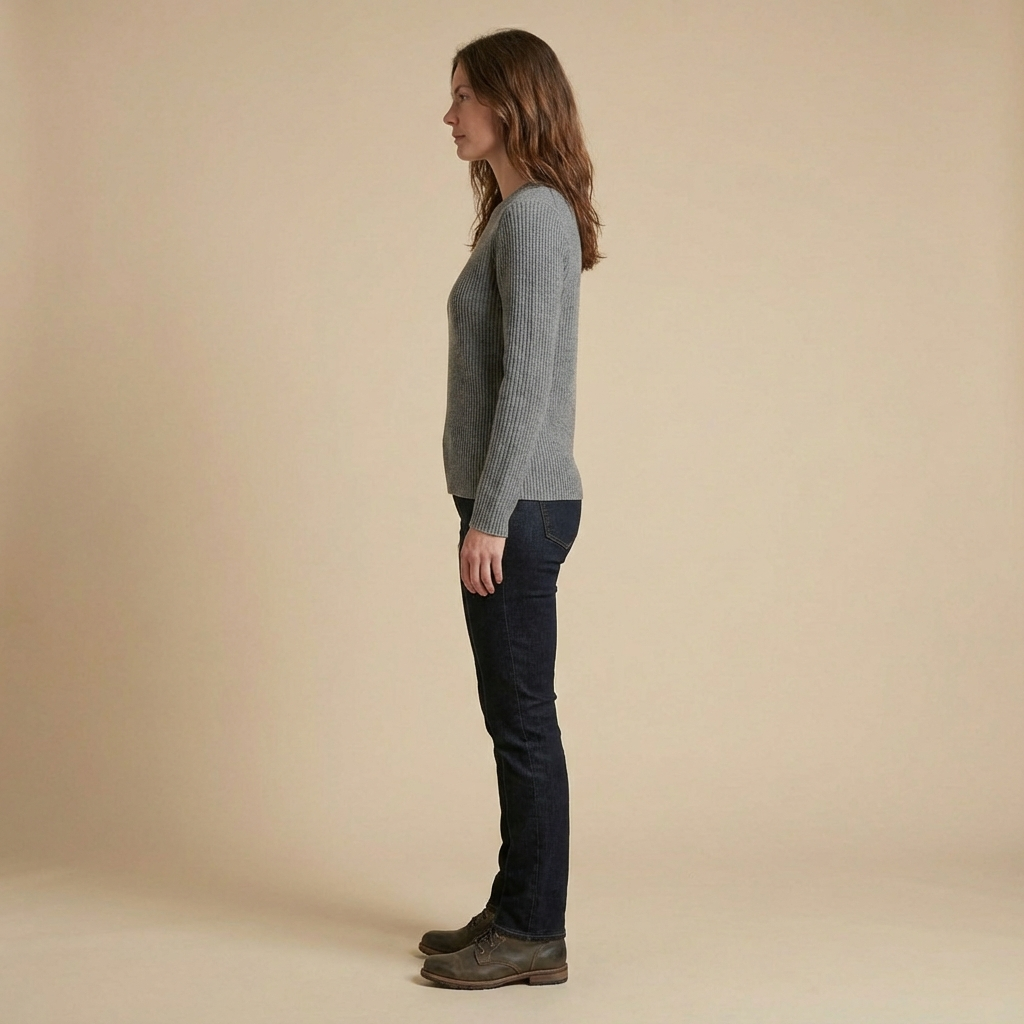 Elodie – Ribbed Crew Neck Sweater